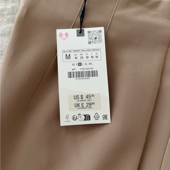 NWT Zara Pants With a High Waist - Picture 2 of 5